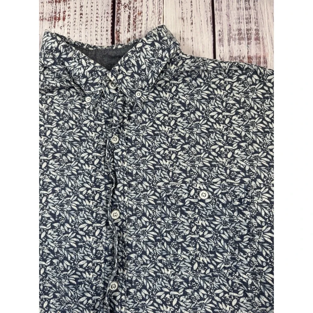 Original Weatherproof Vintage Men's Large Short Sleeve Button Down Light Floral